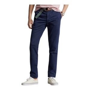 Polo Ralph Lauren Men's Knitlike Stretch Slim Fit Chino Pants 30x32 Newport Navy
